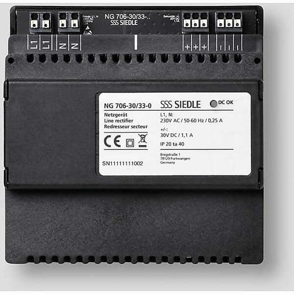 Siedle Netzgerät Schwarz NG 706-30/33-0